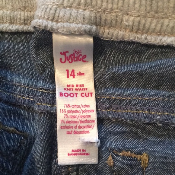 Justice Boot Cut Jeans - Picture 6 of 7